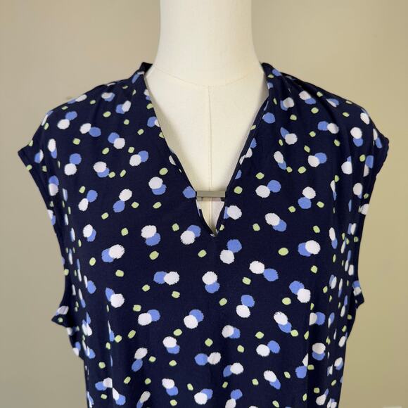 Jones New York Sleeveless V Neck Top Blouse US Women's L - Picture 3 of 8